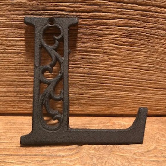 Cast Iron Letter "F" 4 5/8"tall Ornate Raw Cast Iron Ready for Paint 0184-0557-F - Picture 13 of 16